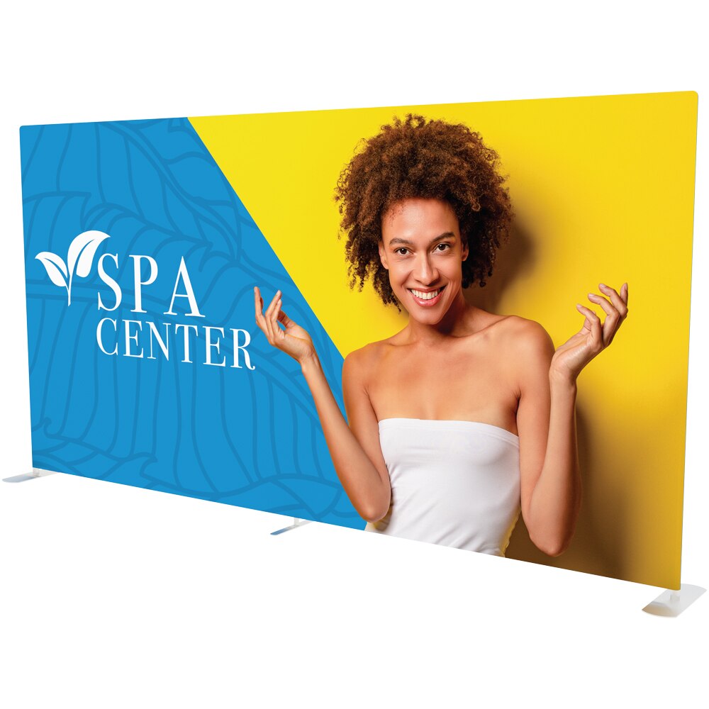 15ft. EZ Tube® Straight — Single Sided Graphic Package with Black Back Fabric
